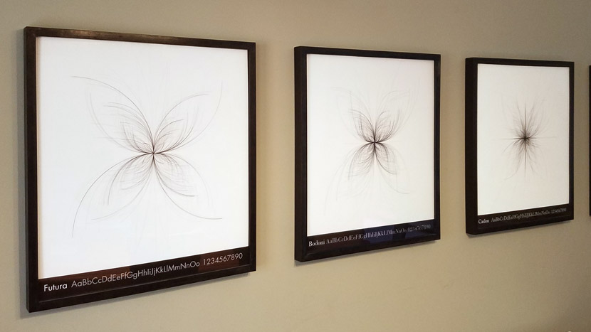 framed prints of Font Flowers