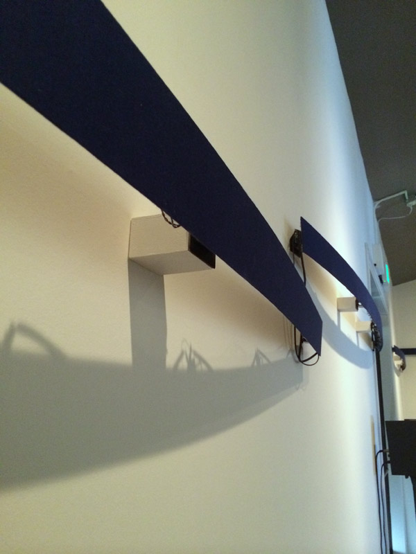 Close-up of 2 of the popping speaker array housings